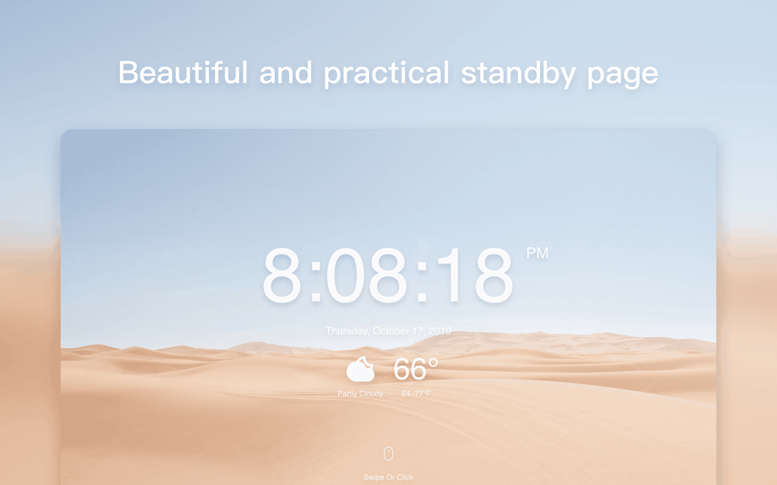 MONKNOW standby page